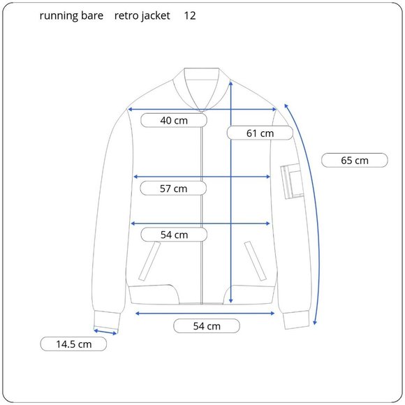 RUNNING BARE lightly padded jacket women's size 12 retro 70s 80s brown blue - Picture 3 of 9